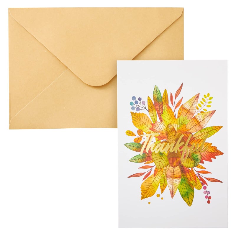 Sustainable Greetings Thank You Cards with Envelopes - 4 x 6 In, Multicolor, 48 Pack, Kraft - Greeting Card Pack & Thank You Notes - Blank Inside - Image 5